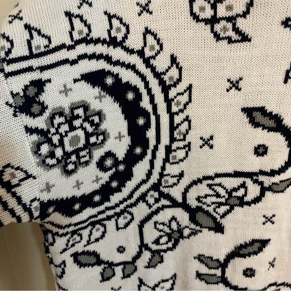 🎀 Tricots Grace Knit Vintage Graphic Double Layer Crewneck Knit Sweater, S… - Picture 5 of 6